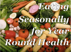Eating Seasonally for yeur round health